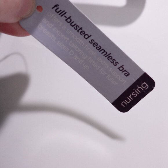 NEW Motherhood Full Busted Seamless Maternity Nursing Bra Black Size L 99162-01 - Picture 4 of 6